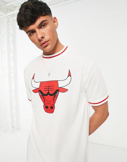 New Era Chicago Bulls NBA Team Logo Mesh Oversized T-Shirt