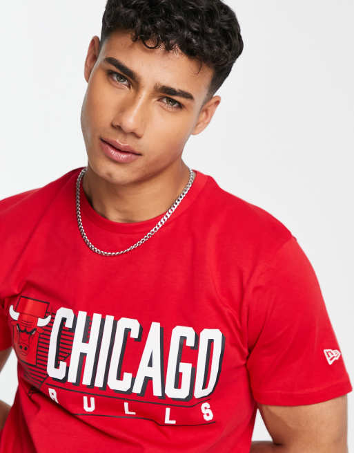 Buy New Era Red Chicago Bulls Oversized T-Shirt for Men in Bahrain