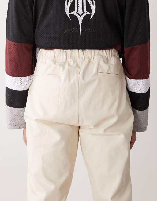 New Era chino pants in ecru, 5 of 5