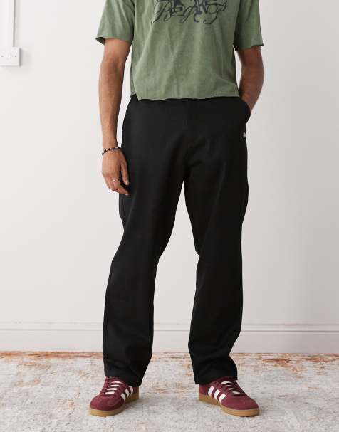 New Era chino trousers in black - view 1