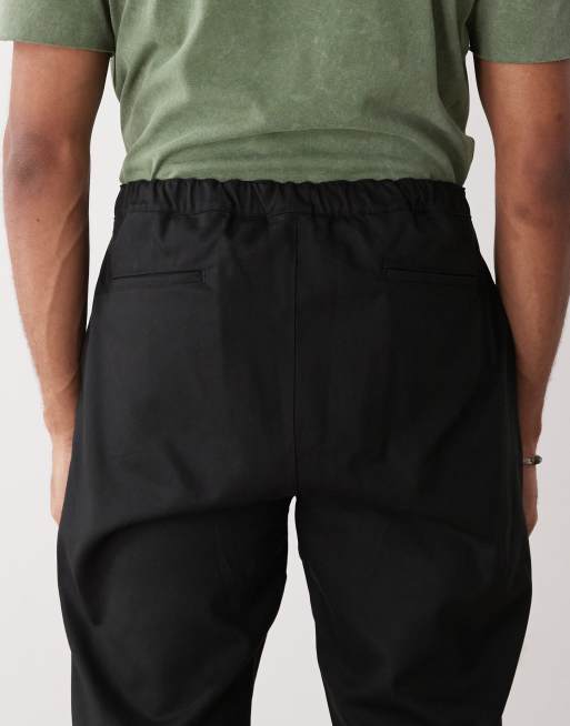 New Era chino trousers in black, 5 of 5
