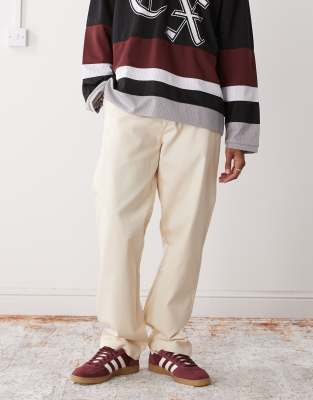 New Era New Era chino trousers in ecru-Neutral