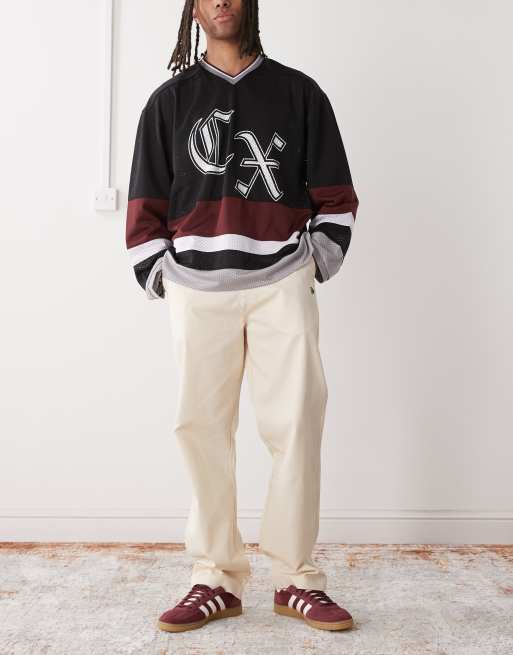 New Era chino trousers in ecru, 2 of 5
