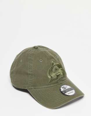 New Era New Era Colorado Avalance 9twenty tonal cap in khaki-Green
