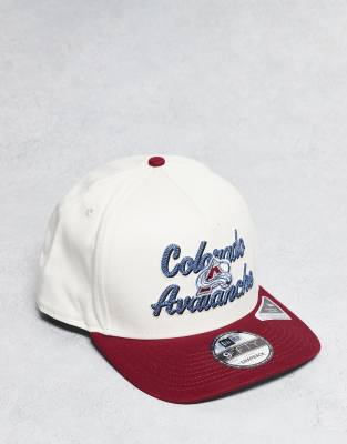 New Era New Era Colorado Avalanche 9fifty contrast peak cap in white/red