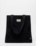 [New Era] New Era cord logo tote bag in black One Size BLACK