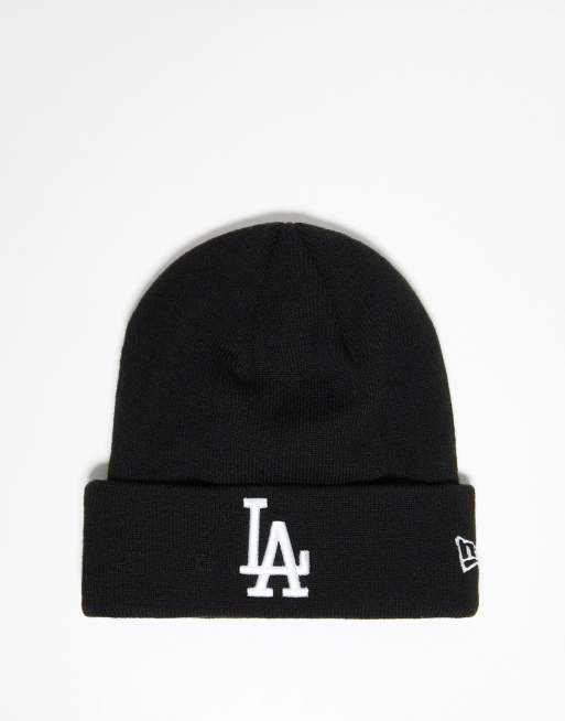 New Era – Czarna czapka beanie unisex z motywem LA