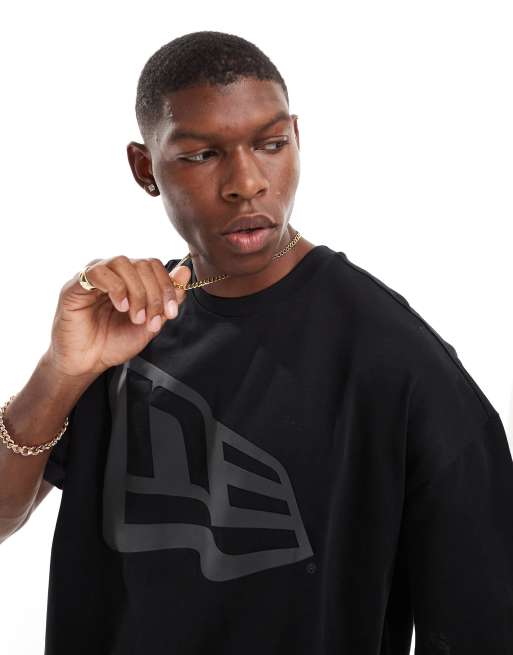 [New Era]★BLACK LABEL★DOLMAN T-SHIRTS FELT x Los Angeles Dodgers Black T-Shirt – New Era Cap