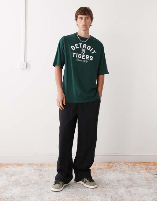 New Era Detroit Tigers oversized t-shirt in green, 2 of 5