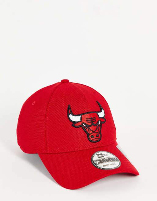 New Era - Diamond Era 9FORTY Chicago Bulls - Casquette de baseball en tulle - Rouge