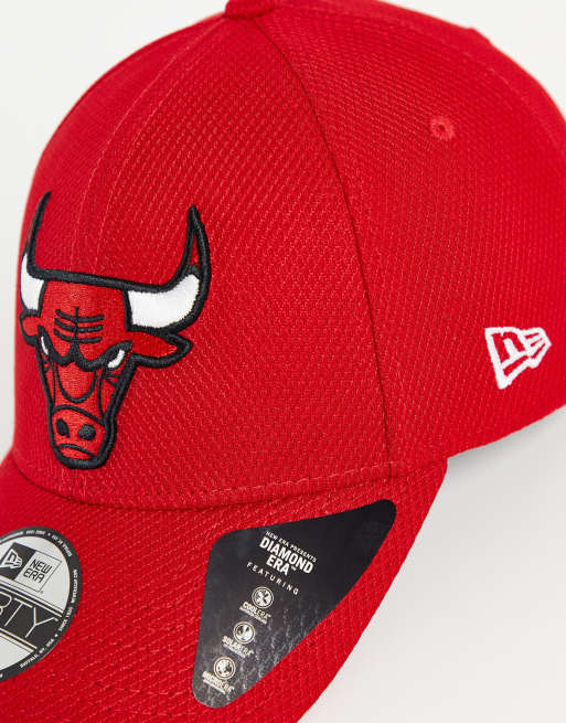 New Era – Diamond Era – 9Forty Chicago Bulls – Röd baseballkeps i mesh, 4 av 4