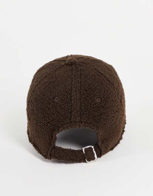 New Era Exclusive 9Forty cap in brown teddy with tonal NY, 2 of 4