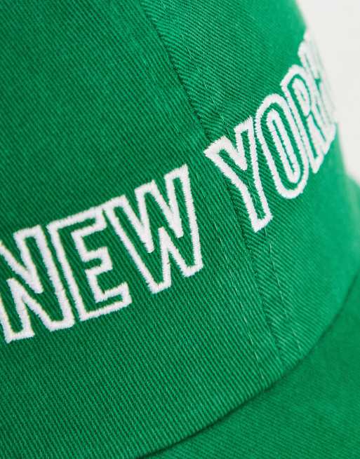 New Era - Exclusives - Klassieke uniseks pet in groen met New York-logo