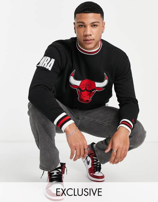 New Era - Felpa oversize nera con applicazione dei Chicago Bulls - In esclusiva per ASOS