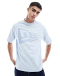 [New Era] New Era flag logo oversized t-shirt in blue XS BLUE