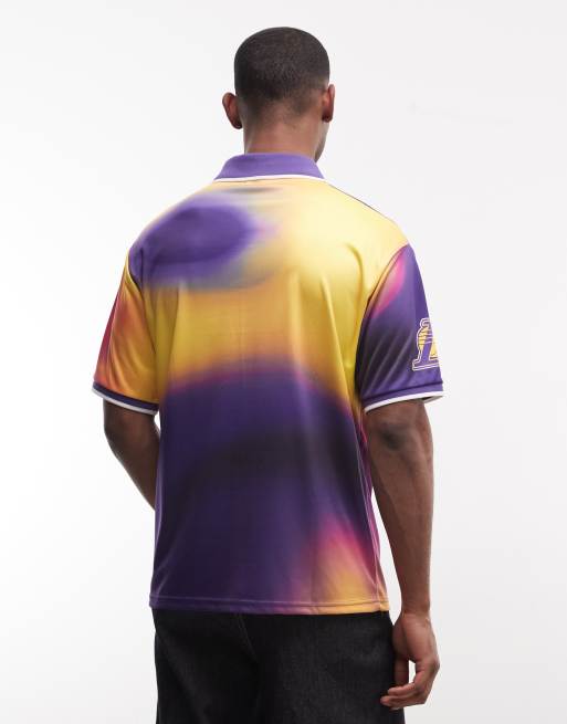 New Era – Flerfärgad jersey-topp med NBA LA Lakers-tryck, 5 av 5