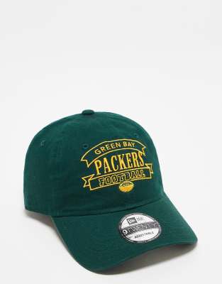 New Era - Green Bay Packers 9Twenty - Retro-Kappe in Grün