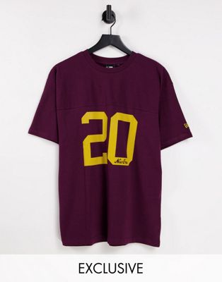 New Era heritage football jersey in burgundy - exclusive to ASOS