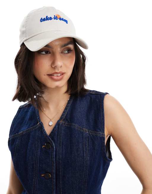 New Era - Holiday Script 9twenty - Cremehvid kasket uden struktur
