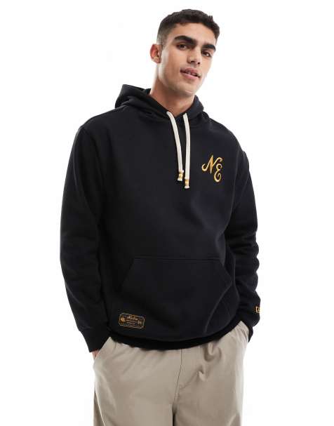 New Era - Hoodie met geschreven logo in zwart - view 1