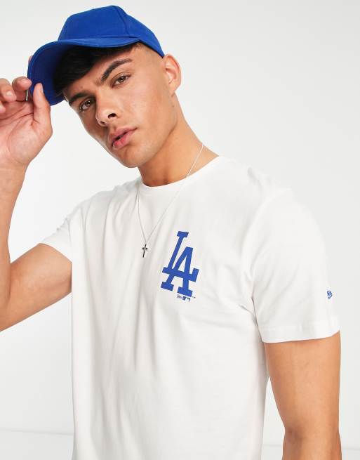 New Era - Hvid T-shirt med LA Dodgers-madprint bagpå, 2 af 4