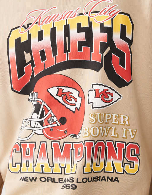 New Era - Kansas City Chiefs - Felpa oversize beige, 5 di 5
