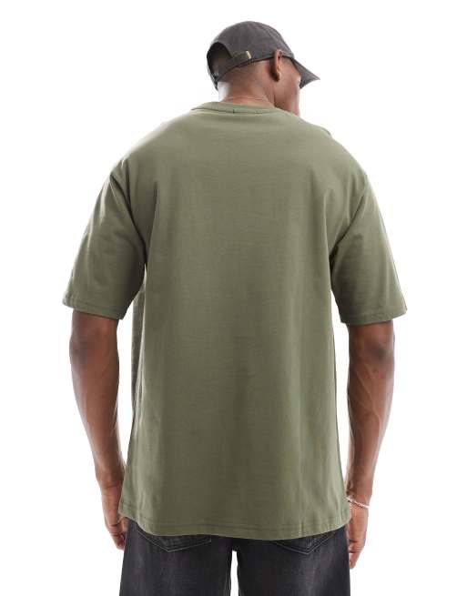 New Era – Khakifärgad t-shirt med tryck, 2 av 4