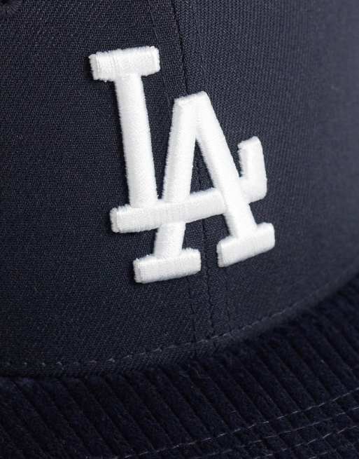 New Era LA Dodgers 9firty cord visor cap in navy, 2 of 3