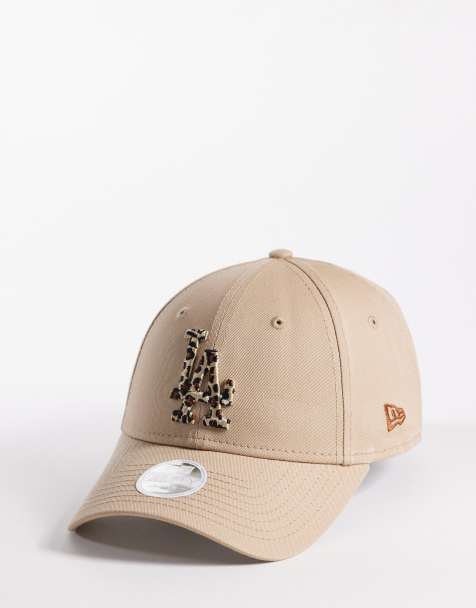 New Era – LA Dodgers – 9forty – Beige keps med leopardmönstrad logga - view 1