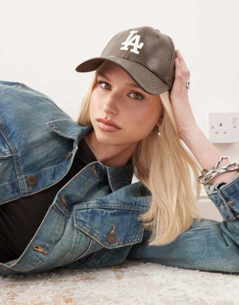New Era – LA Dodgers 9forty – Brązowa czapka z daszkiem z marszczonego poliuretanu - view 1