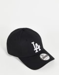 [New Era] New Era LA Dodgers 9Forty cap in black One Size BLACK