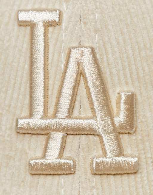 New Era LA Dodgers 9forty cap in off white cord, 2 of 4