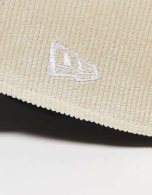 New Era LA Dodgers 9forty cap in off white cord, 3 of 4