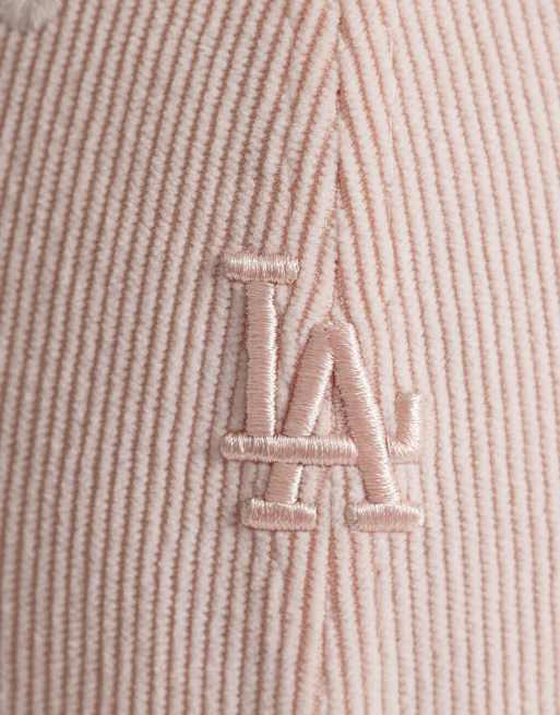 New Era - LA Dodgers 9forty - Cappellino da donna con logo piccolo rosa a coste, 2 di 3