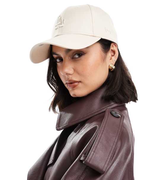 New Era - LA Dodgers 9forty - Cappellino in raso beige - view 1