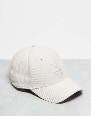 New Era New Era LA Dodgers 9forty cord cap in beige-Neutral