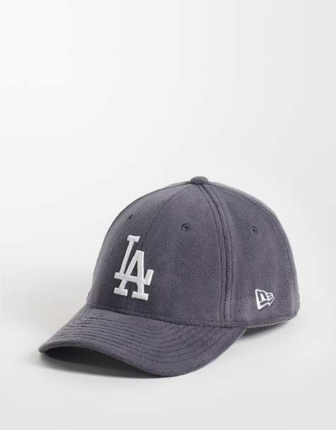 New Era LA Dodgers 9forty fleece fabric cap in dark grey - view 1