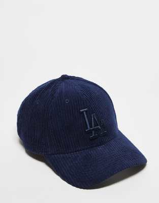 New Era - LA Dodgers 9Forty - Kappe aus Cord in Marineblau