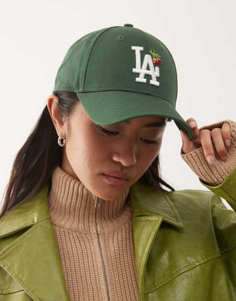 New Era – LA Dodgers 9forty – Kappe für Damen in Dunkelgrün mit Frucht-Logo - view 1