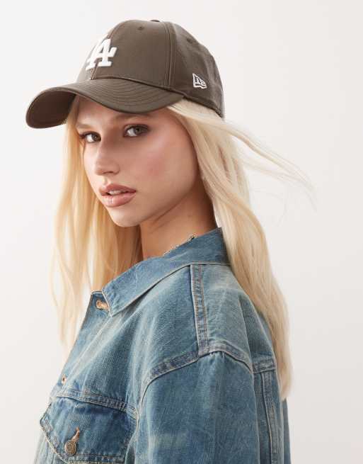 New Era – LA Dodgers 9Forty – Kappe in Braun aus Kunstleder, 2 von 3