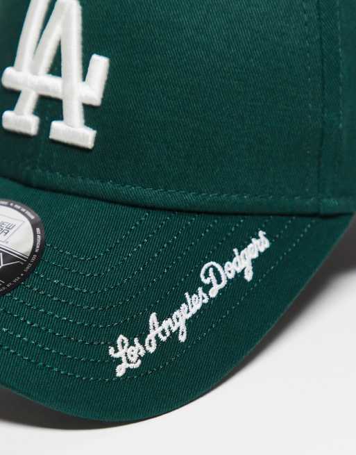 New Era – LA Dodgers 9Forty – Kappe in Grün mit seitlichem Schriftzug-Logo, 2 von 3