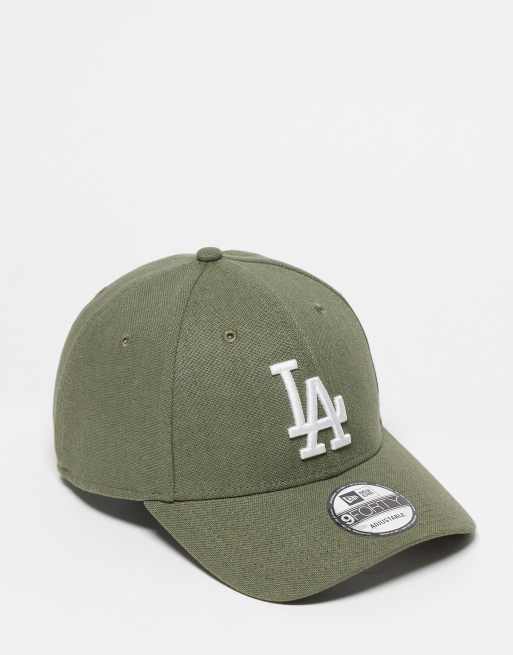 New Era – LA Dodgers 9Forty – Kappe in Khaki aus Leinen