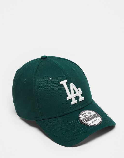 New Era – LA Dodgers 9forty – Zielona czapka z daszkiem i napisem z logo z boku