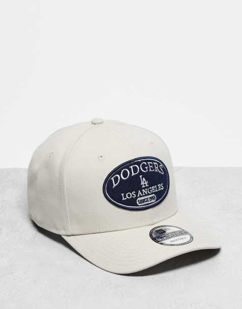 New Era LA Dodgers 9seventy felt badge cap in beige - view 1