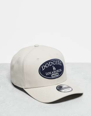New Era - LA Dodgers 9Seventy - Kappe in Beige mit Aufnäher aus Filz-Neutral