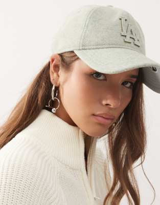 New Era - LA Dodgers 9twenty - Damen-Kappe aus Melton-Filz in Grün mit Logo