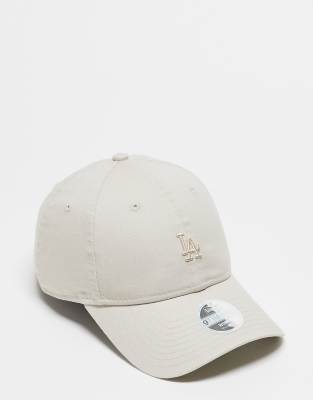 New Era - LA Dodgers 9Twenty - Kappe in Beige mit kleinem Logo-Neutral