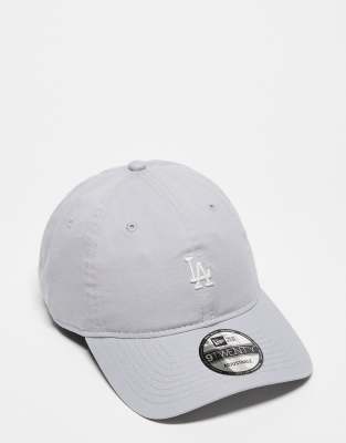 New Era - LA Dodgers 9Twenty - Kappe in Grau mit kleinem Logo