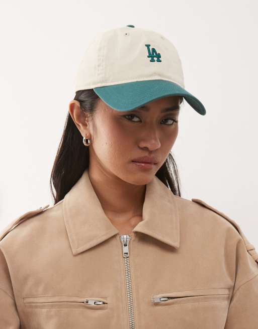 New Era LA Dodgers 9twenty mini logo cap with contrast peak in multi, 3 of 3