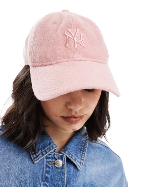 New Era LA Dodgers 9twenty unstructured towelling cap in pink - view 1